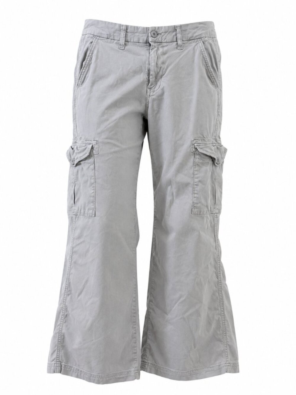 💖 2/40 American Eagle Light Grey Cargo Utility Pants Size 4
